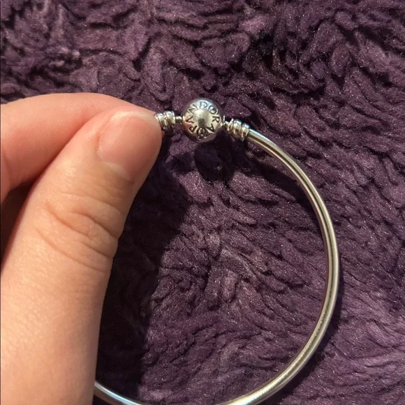Pandora Sterling Silver Bangle Bracelet - Picture 2 of 5